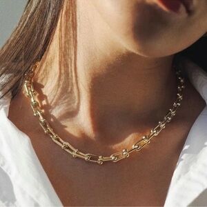 Anthropologie Gold Chain Necklace